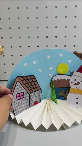 Winter is coming soon. Let's make a three-dimensional painting of winter snow scene together! #Kindergarten #Children #Creative_Handiwork #Kindergarten #craft #fyp #crafts #DIY #foryou #creative #decoration #crafty #recycling #decor #diy911 