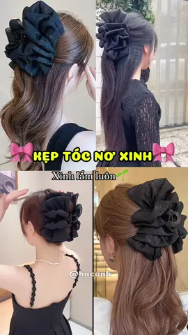 S1 kẹp tóc nơ, từ nay đi chơi khỏi phải làm tóc cầu kì mất thời gian luôn nè, đúng kiểu nâng tầm ngan sắc, nhẹ nhàng mà xinh xẻo ý🎀🎀 #hacanh #tiktokviral #keptoc #keptocxinh #keptochanquoc #keptoccangcua #thinhhanh #xuhuong #review #unboxing #hathicanh #canhreview 