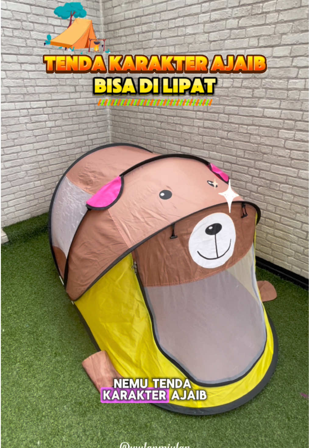 Tenda karakter anak murah meriah😍 #tendakarakter #tendaanak #tendanakmurah #tendakarakteranak #fypシ゚ 