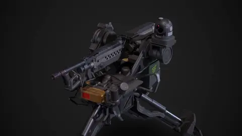 M.A.D.S. 249 automatic turret Our vision of an automatic turret commissioned by Wolfire Games. Few modern games do without turrets because they are so easy to code. Concept art was created by our partner Daniel Solovev. Design and full modelling pipeline by RenderDock for Wolfire Games Receiver 2 project. #renderdock #renderdockstudio #3dmodeling #wepon #guns #turret #concept #mashinegun #scifi