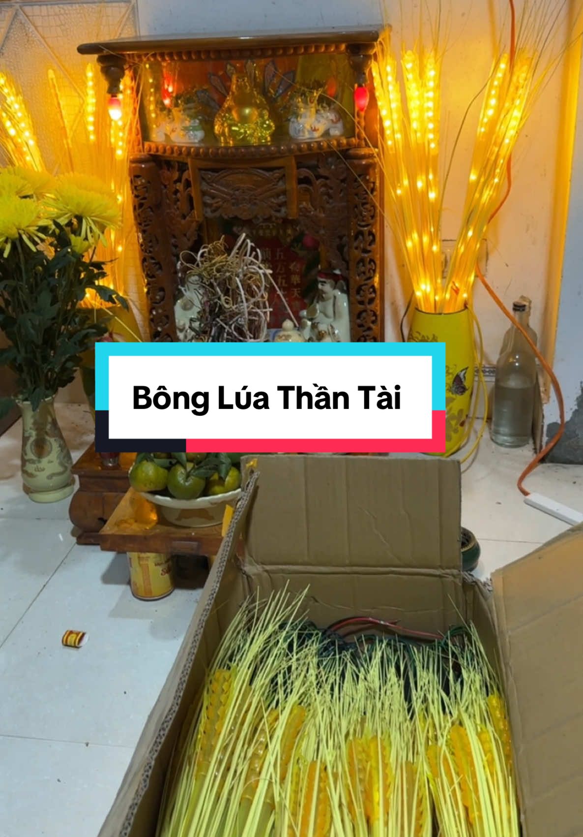 Bộ 10 bông lúa Thần Tài sale hơn trăm #xuhuong #ledtrangtri #dienmayquanghoa37 