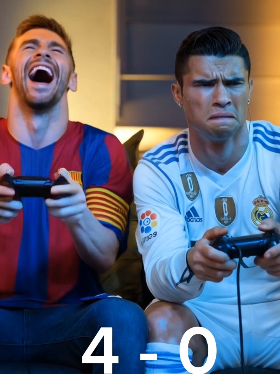 Messi VS Ronaldo | FIFA 😅 #aiart #messi #fcbarcelona #Soccer #football #goat #cristianoronaldo #cr7 #aigenerated  #ميسي #كرة_القدم #كريستيانو #رونالدو #الذكاء_الاصطناعي #chatgpt #ronaldomessiAI  #RonaldoAi #messiAi #thetwofii9 