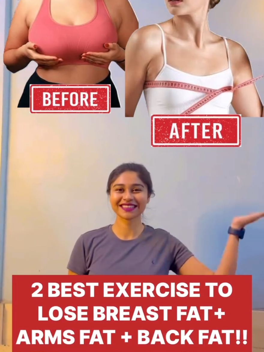 Try this exercise to lose breast fat , arms fat and back fat !!! #weightloss #weightlossjourney #weightlossmotivation #weightlosstips #weightlossinspiration #weightlossinspiration #fatloss #fatlosscoach #fatlossjourney #fattofit #fattofitfromhome #workout 