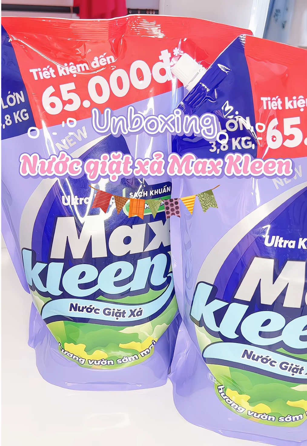 Nước giặt chân ái của tui @Chăm🦊 #nuocgiatxa2trong1maxkleen #unboxing #maxkleen #Chăm_Cáo🦊 