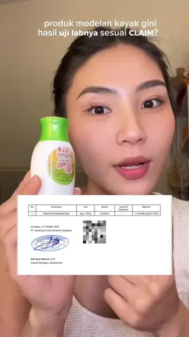 Menyangka ga si? Kayak gini claimnnya ud sesuai uji lab???  Fyi, bibit whitening ini selalu uji lab mandiri loh.  #nooverclaim #SYBOfficial #LotionBibitDNASalmon #fyp #viral 