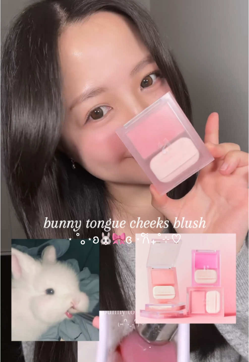 Forget bunny tongue lips i want bunny tongue cheeks 🐰🎀🪽 #bunnytongue #creamblush #kbeauty #bunnycheeks #pinkblush @HOLIKA HOLIKA 