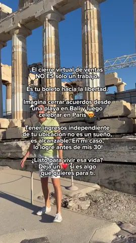 Esta sensación es incomparable. Esto es lo que vivo como Cerrador Virtual de ventas y es algo que quiero que experimentes algún día. Si estás indecis@ sobre dejar tu empleo o tomar un rumbo diferente en tu carrera y avanzar hacia un futuro de libertad... Deja un ❤️ y hablamos.