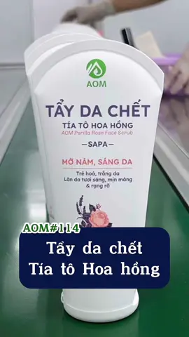 Tẩy da chết tía tô hoa hồng #aom #aomfarm #tiato #tiatosapa #hoahong #hoahongsapa #taydachet 