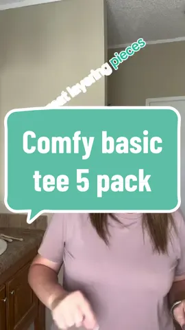 #creatorsearchinsights My go to basic tees for every season. This material is perfect and I love the colors #christmasgiftsforher #comfymomfit #everydaymomoutfit #momoutfitinspo #falllayering #christmasgifts #christmasgiftideas #tiktokmademe #affordablegifts #ootdinspo #TikTokShop #fyp #tiktokmademebuyit 