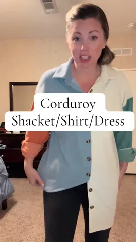 #tiktokshop #corduroy #shacket @Wenrine #colorblock #dealsforyoudays 