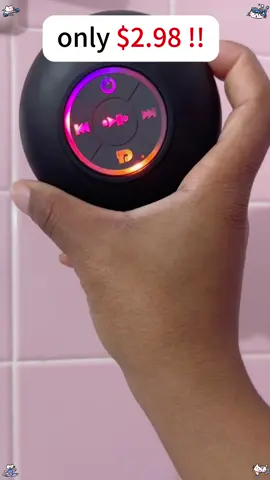 Play music & answer calls with this bluetooth shower speaker! Cute stocking stuffer Christmas gift! #bluetoothspeaker #wirelessspeaker #showerspeaker #musicplayer #playmusic #bluetooth #speaker #giftideas #christmasgift #tiktokshopblackfriday #tiktokshopcybermonday #TikTokShop #blackfriday #blackfridaydeals #christmasonabudget