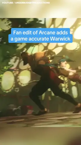 This YouTuber edited Arcane to have a more game-accurate version of Warwick.  🎥: YouTube / Under Budget Productions  #arcane #leagueoflegends #warwick #riotgames #tvshow #gaming
