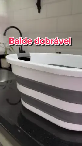 #AcheiNaShopee esse balde dobrável incrível! 🧡✨ praticidade? você encontra no meu app! ✅ 🔍ID: AKW-WAZ-WYL