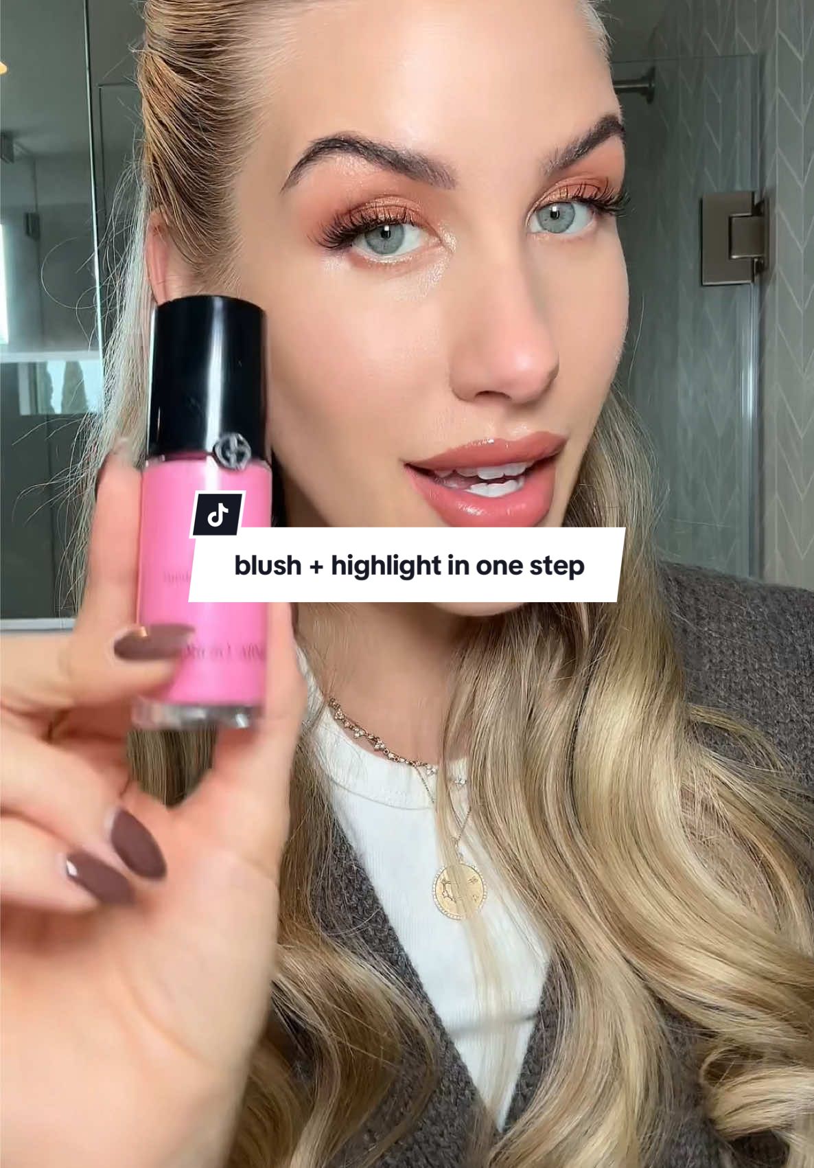 so sabrina carpenter coded 🎀 baby pink flush with no need for highlighter ✨  #fluidsheer #makeupreview #makeuptutorial #haileybiebermakeup #sabrinacarpentermakeup 