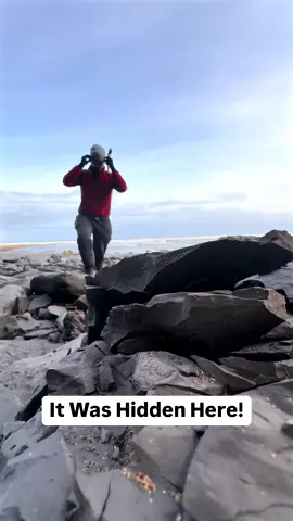 We used a little yellow chisel to excavate something mouthwatering! 😍 This fossil was very much hidden, but thankfully it had a slightly eroded edge to help us find it! 🤯 Take a look and see what you think of this incredible fossil! 🏝️🦕🌅