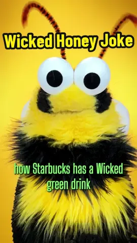 Honey and his Wicked sense of humor!! Honey joke brought back by Popular demand! Hopefully his joke will keep you Dancing Through Life and make this Monday feel like One Short Day! What Is This Feeling you are having right now?! It’s not Something Bad! That feeling is laughter!! It’s Joy!! It’s a feeling that makes you feel like you are Defying Gravity!! Enjoy it! Also we should state that Starbucks has no such “Unlimited” offer. This is just a joke. Thank you for reading this far! Go see Wicked, it’s really good! Cynthia Erivo and Ariana Grande absolutely blew the roof off!! This is not an ad.@Cynthia Erivo @arianagrande @Wicked Movie #wicked #joke #starbucks #puppet 