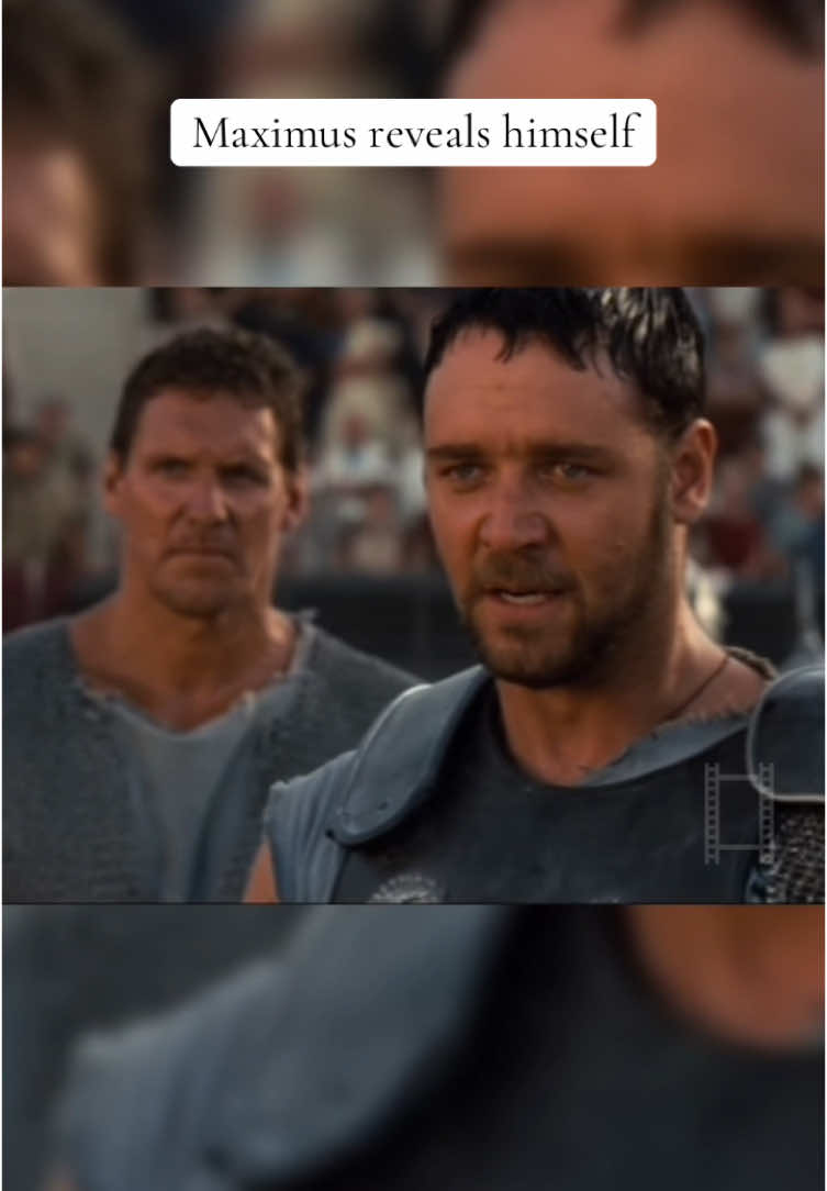Maximus reveals himself- Gladiator 4k scene #gladiators #ridleyscott #russellcrowe #highqclips #4k #epic #tiktok 
