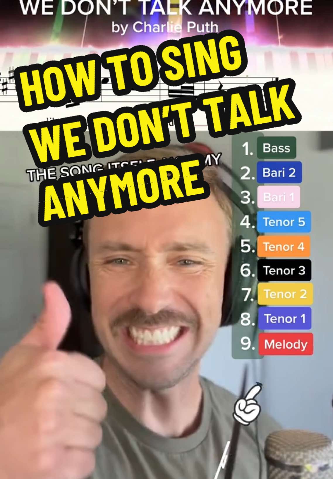 An Explosive One-Take A Cappella Sensation #howtosing #harmonybuilding #acapella #fypsounds #wedonttalkanymore #charlieputh