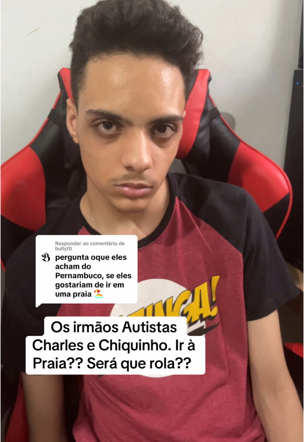 Respondendo a @bullytti  Gente  pelo que eu entendo do Charles ele quer dizer que não quer socializar porque ele gosta de ficar em casa .  Eu acho que para quem acompanha o Charles há um tempo consegue entender a resposta dele 😊😊 os irmãos autistas Charles e Chiquinho  💙💙 ##charlesechiquinho##midia##viral