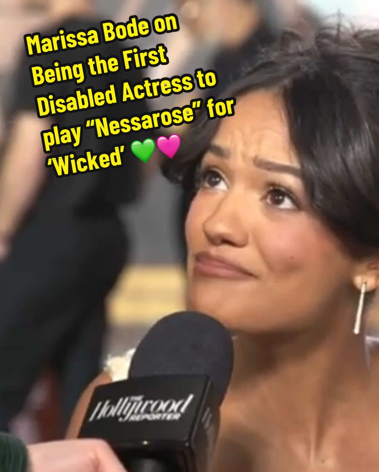 Representation MATTERS‼️ #wicked #wickedthemusical #marissabode #disabilityawareness #representationmatters #musical #inspiring #interview #fypシ #empowerment 