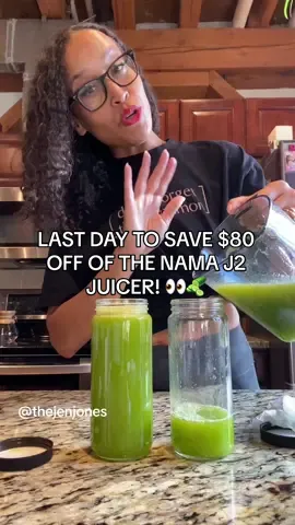 Last day to get your hands on the best juicer! The Nama J2 not only makes the best cold pressed juices, it also makes plant milk! Use JENJONESBFCM at namawell.com and save $80 off today! Last day for the sale!  Bad attitude juice: 16 stalks of celery  1 large cucumber 4 pears 1 small knob of ginger  Large handful of parsley  1 lime peeled  Ceylon Cinnamon