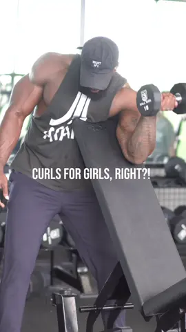 Curls for the girls, right??? 💪🏾 #fyp #Fitness #biceps #workout 