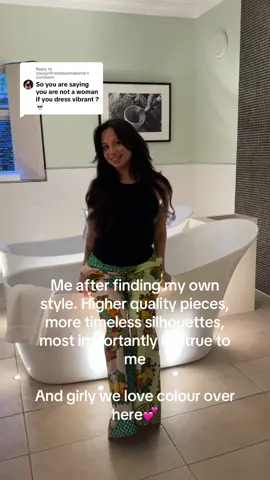 Replying to @yourgirlfriendwannabeme I think colour is an amazing way to express personality in your wardrobe! However my old-fashion sense did not reflect the person I wanted to be. I’m sure you have an amazing wardrobe with amazing colourful pieces too and I bet you look gorgeous 💕  #fyp #upgrading #findyourstyle #fashion #myjourney #viral #viralvideos 