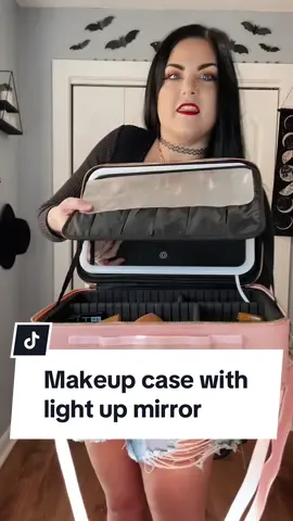 This is seriously the worlds largest light up makeup case! 😅 it would make an amazing christmas gift for the makeup lover in your life! . . . #lightupmakeupbag #makeupcasewithlight #makeupbagwithmirror #makeupchristmasgifts #makeupchristmasideas #christmasgiftsideas #tiktokshopcybermonday #tiktokshopfinds 