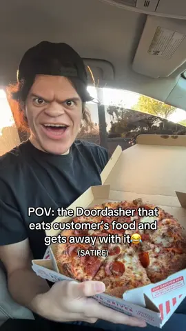 Tongue dip at the end was WICKED💀😭 Richard Watteron method😈 (This is a skit/satire. All food purchased by me) #pizza #mukbang #satire 
