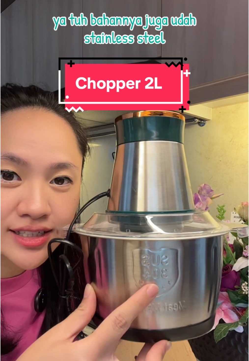 Han River chopper kapasitas 2L bahan stainless gaes!! Aman dan sehat !!  #fyp #fypage #fyppppppppppppppppppppppp #fypシ゚ #megaguncang1212 #promoguncang1212 #chopper #chopperindonesia #chopperhanriver #foodmaker #masak #masakmasak #blender 