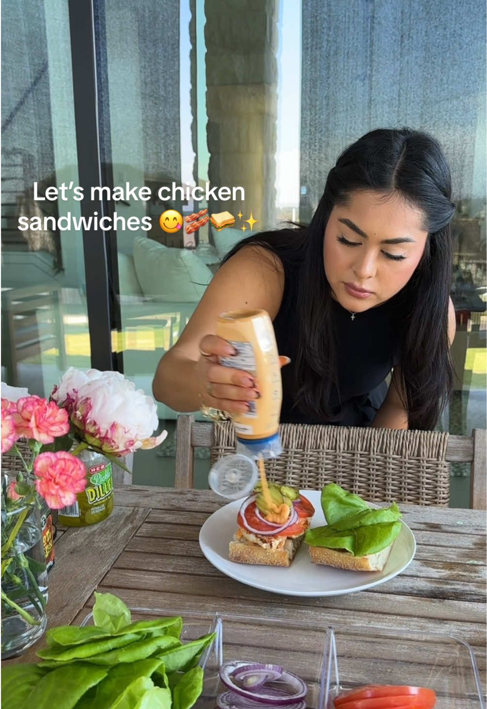 It was delicious💗 #cooking #blackstone #chickensandwich #momlife #dinner #webergrill #atx #lovelanguage #family #Vlogmas 