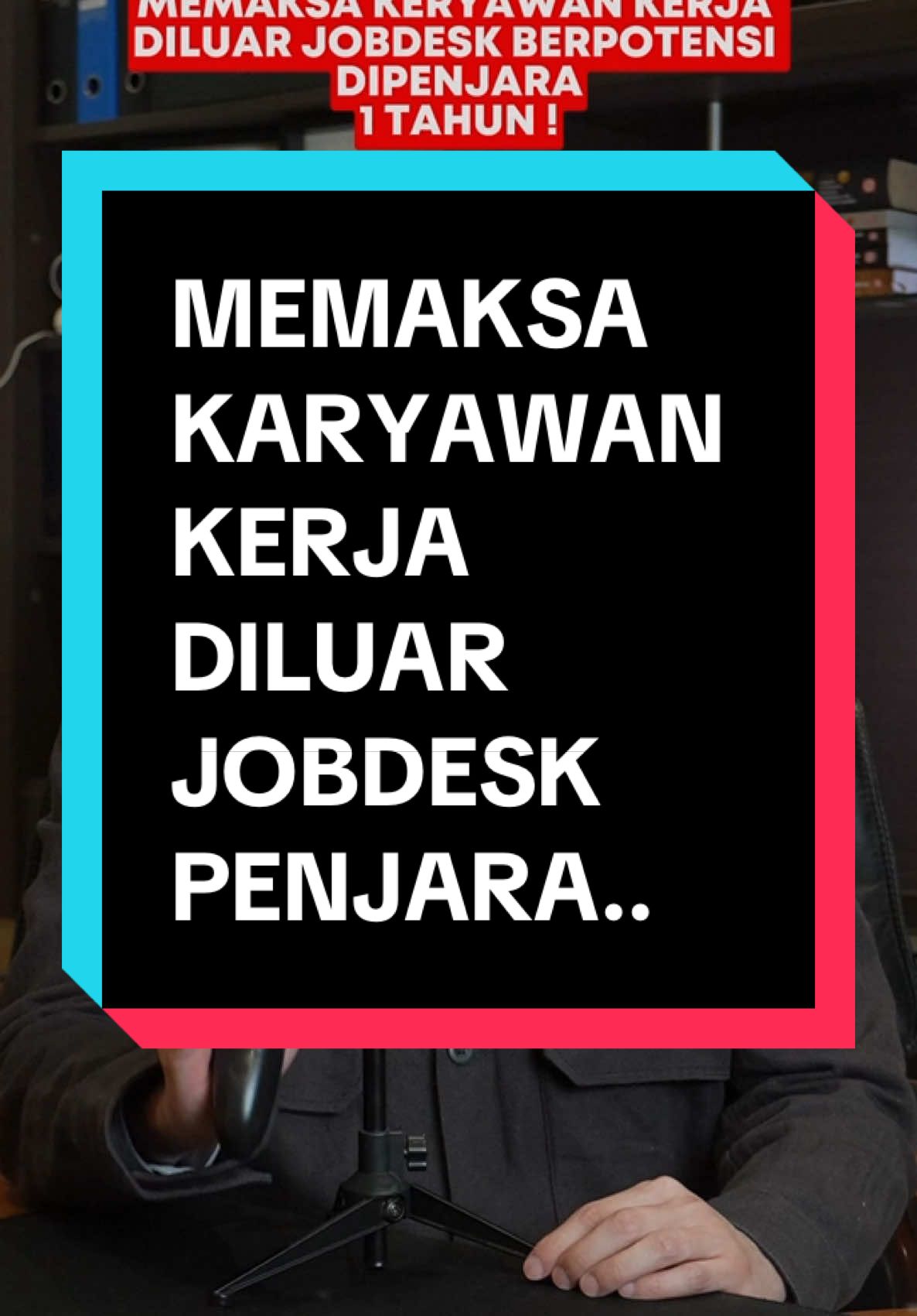 Pasal 335 KUHP Ayat 1 KUHP (1) Diancam dengan pidana penjara paling lama satu tahun atau denda paling banyak empat ribu lima ratus rupiah: 1. Barang siapa secara melawan hukum memaksa orang lain supaya melakukan, tidak melakukan atau membiarkan sesuatu, dengan memakai kekerasan, atau dengan memakai ancaman kekerasan, baik terhadap orang itu sendiri maupun orang lain. #pengacarakokojosephirianto #fyp #hukum #hukumindonesia #karyawan #bos #atasan #majikan #ketenagakerjaan #bekerja #kerja 
