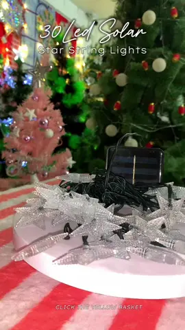 30led solar star string lights✨ Very Affordable check out na! #clicktheyellowbasket 