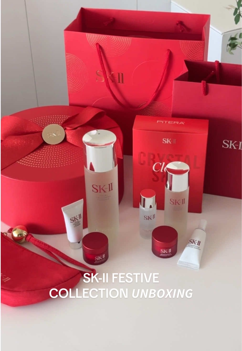SK-II Festive Limited Collection Unboxing 🎀❤️ #SKII #skiithailand #unboxing #christmasgift #waterrmelonne #เมล่อนรีวิว 