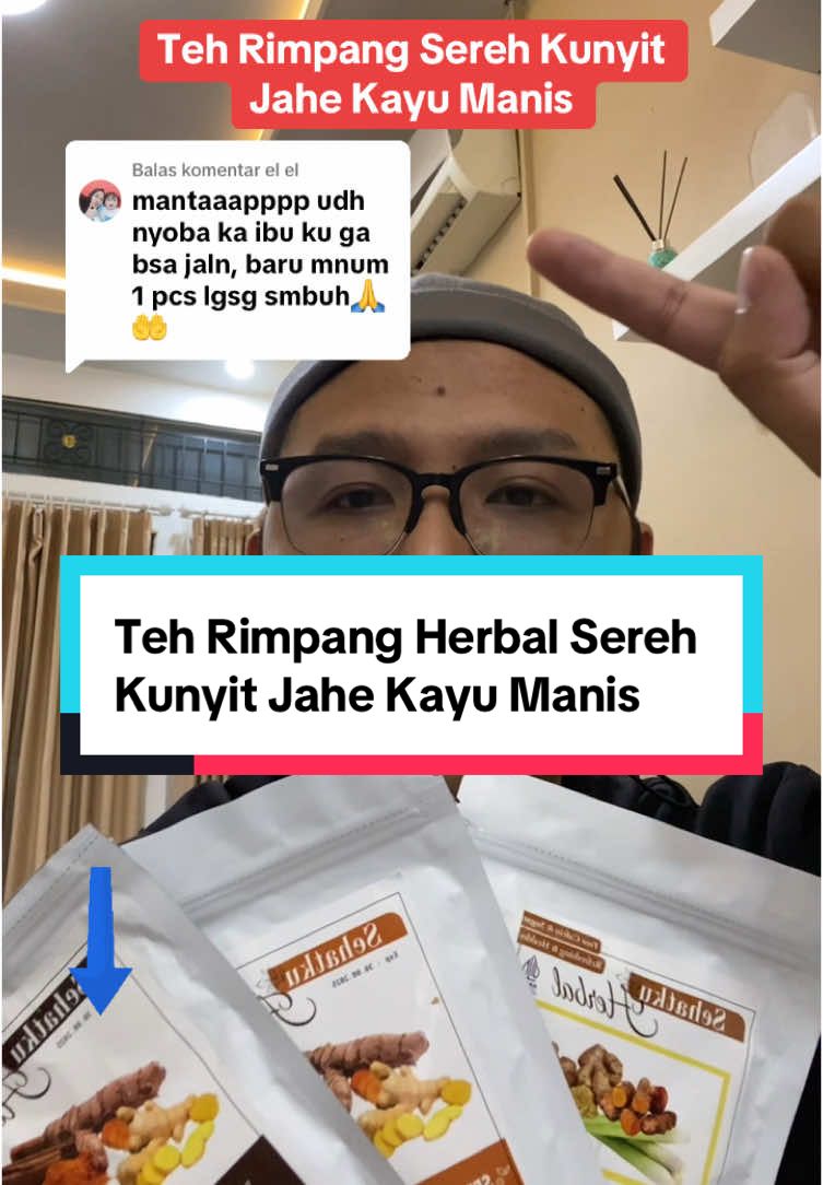 Membalas @el el Teh Rimpang Herbal Sereh Kunyit Jahe Kayu Manis #tehrimpang #tehherbal #wibgajian #promoguncang1212 