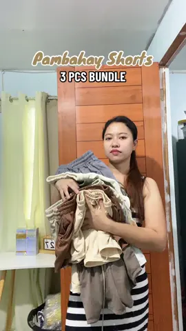 ₱199 3 PCS PAMBAHAY SHORTS‼️ #pambahayshorts #buy1get2 #shorts #shortforwomen #womenshorts #foryou 