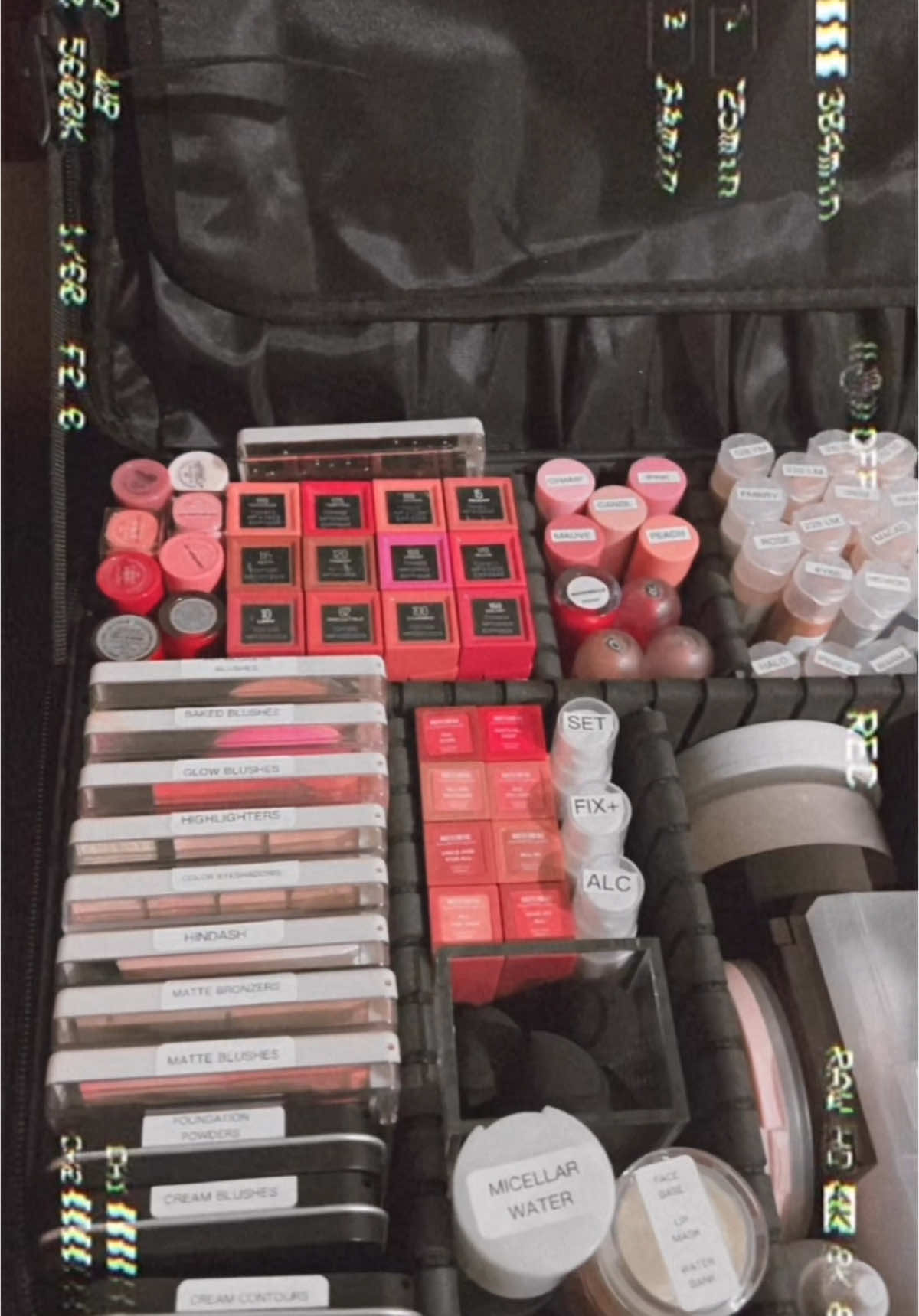 My condensed modular professional makeup kit with konting rant 😅 #makeupkit #makeupdepotting #makeupartist #fyp