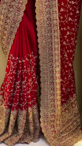 Red ❤️ #bridalsaree #saree #weddingseason #naarisringaar 