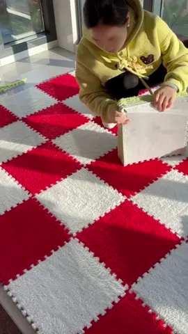 Puzzle mat Shaggy Carpet Tikat Bulu Plush Carpet 30x30cm baby floor mat Non slip rug carpet 15 #foryou #organizer #appliances #homeappliances 