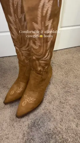 If youre looking for a comfortable pair of boots without breaking the bank, here yoy go ! #westernfashion #westernboots #cowgirlboots #tiktokshopcybermonday #giftguide 