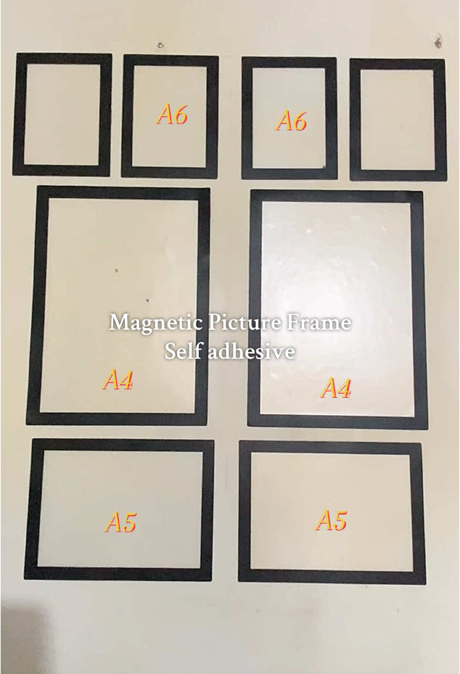 Meron na ba lahat nito? 🥰 Magnetic Self-adhesive Wall Picture Frame. #pictureframes #magneticframe #selfadhesive #frame #walldecor #housedesign 