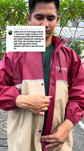 Membalas @I n f o-L o k e r jas hujan terbaik sangat workit #jashujanailook #jashujanantirembesair #jashujankuat #jashujankuat #jashujan #jashujanpria #jashujanawet 