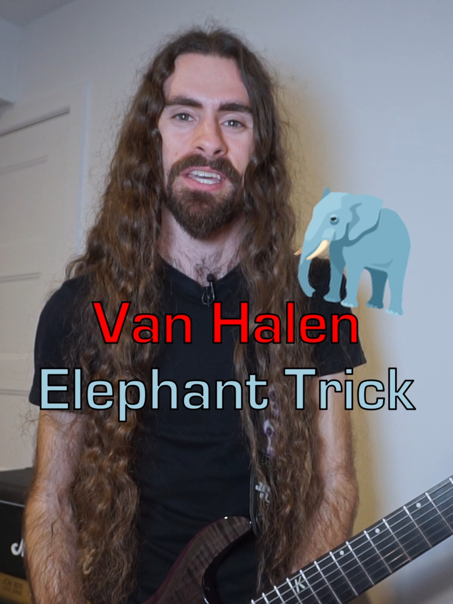 EVH's Elephant Trick Tutorial #guitar #guitarlesson #vanhalen #elephant