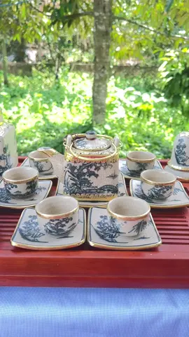 Bộ ấm chén vuông bọc đồng#gommenranbattrang #boamchenbattrang #boamtramenranbocdong 