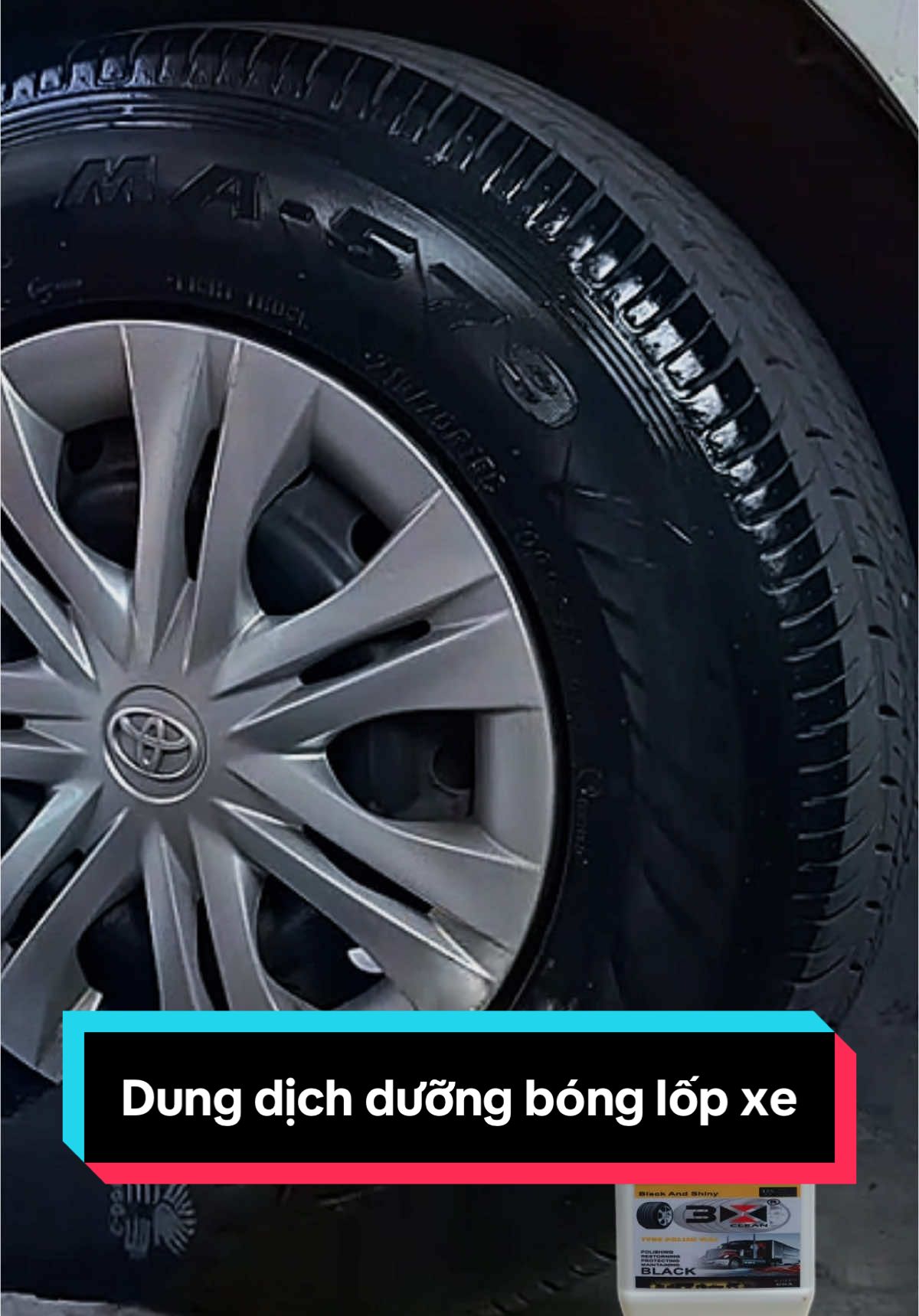 Dung dịch dưỡng lốp xe #duongbonglopxe #chamsocxetainha #chamsocxe #xuhuong 