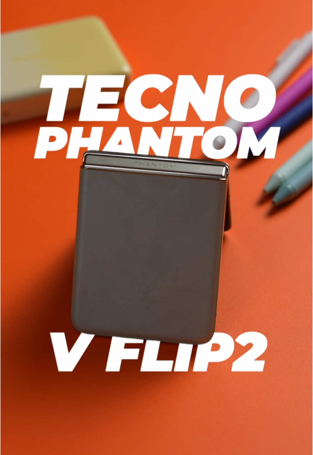 And just when i thought we’re done with flip phones… 😳 #TECNO Phantom V Flip2 in da haus! 
