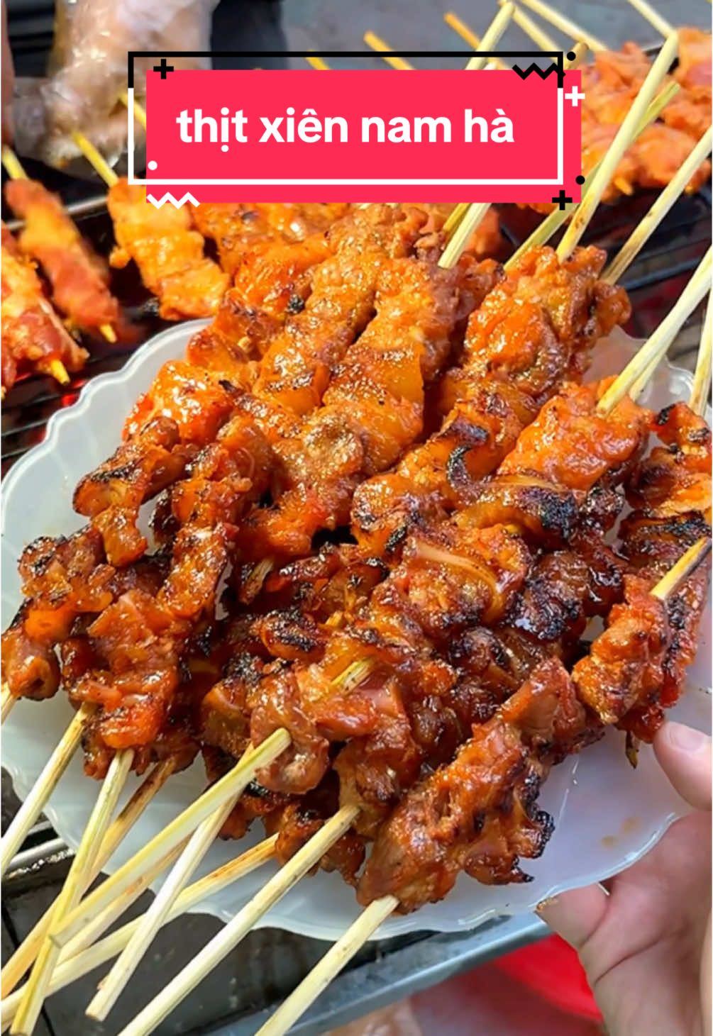 top 3 món ăn vặt mùa đông HN 📍thịt xiên nam hà - 63 trần cung, cầu giấy #AnCungTikTok #LearnOnTikTok  #vtmgr #bachuareview 