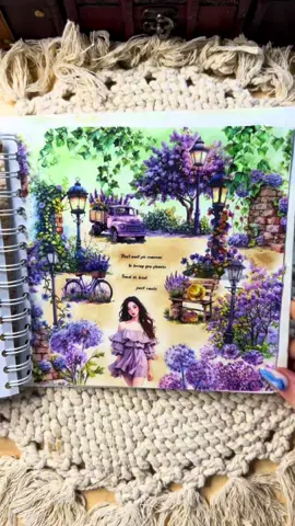 Would you like to take a walk in a park like this?🥰  #scrapbooking #craft #junkjournal #scrapbookingasmr #journaling 