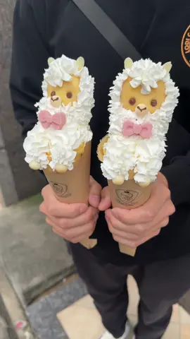 可愛すぎるアルパカクレープのルカちゃん🦙 アルパカのルカちゃん900円 🍚店名: クレープス・ド・アンヌ 住所: 愛知県名古屋市中村区椿町10 -4 サン・タウン名駅椿 本館 北館1階 最寄駅: 名古屋駅から徒歩5分 営業時間: 12:00〜19:00 定休日：月曜日 #名古屋グルメ#Japanesefood#tiktokfood