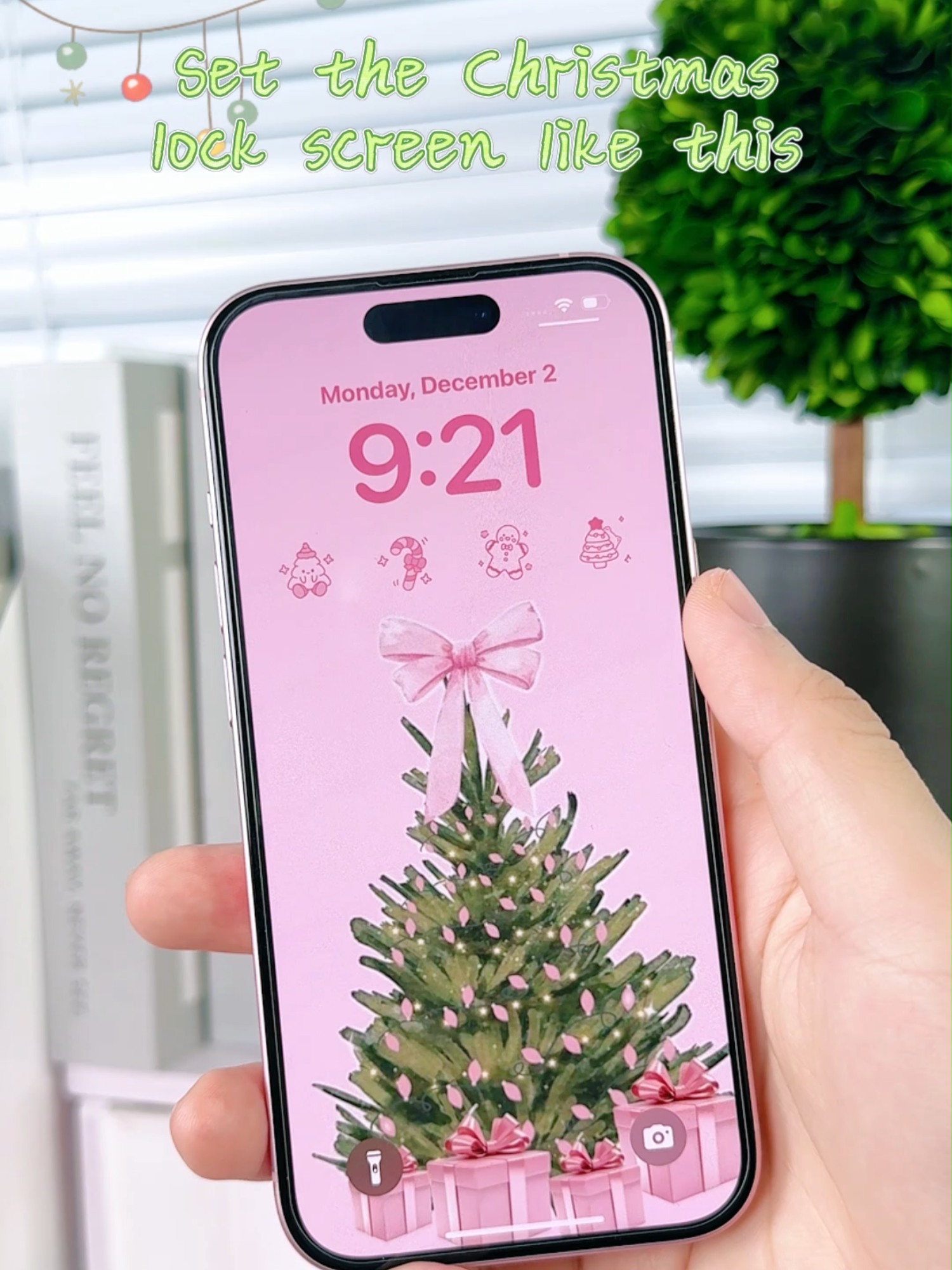 🎄🎅🎁❄️⛄️Christmas lock screen widget #iscreen #lockscreen #widget #wallpaper #ロック画面 #Christmas #Stockings #CandyCanes #ChristmasLights #Snowmen